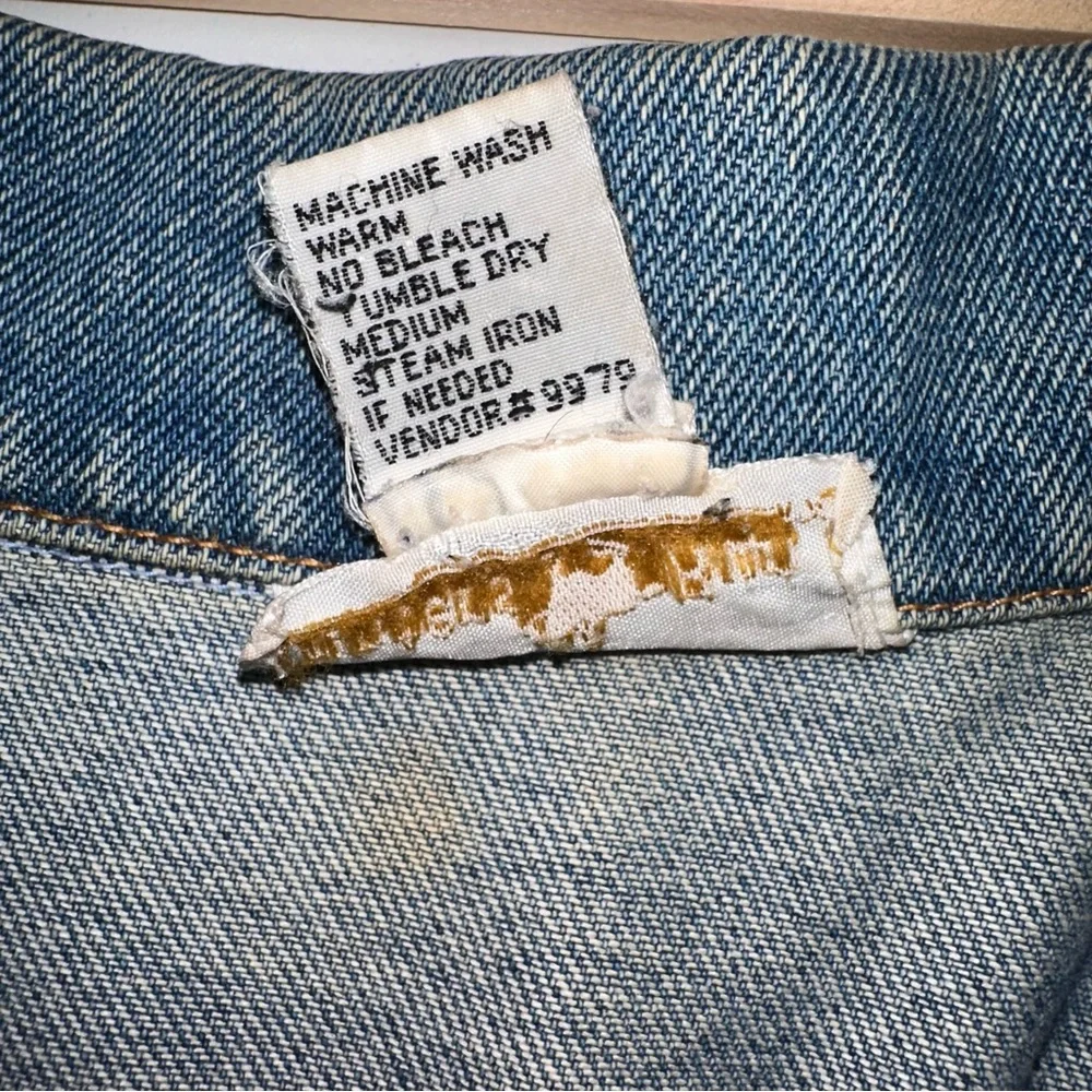 Vtg Hunter’s Run Denim Trucker Jacket Blue Classic Vtg Wash Button Front Sz‎ 1XL
